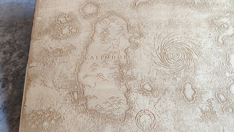 Laser Engraved Map of Azeroth From World of Warcraft - WOTLK - Etsy
