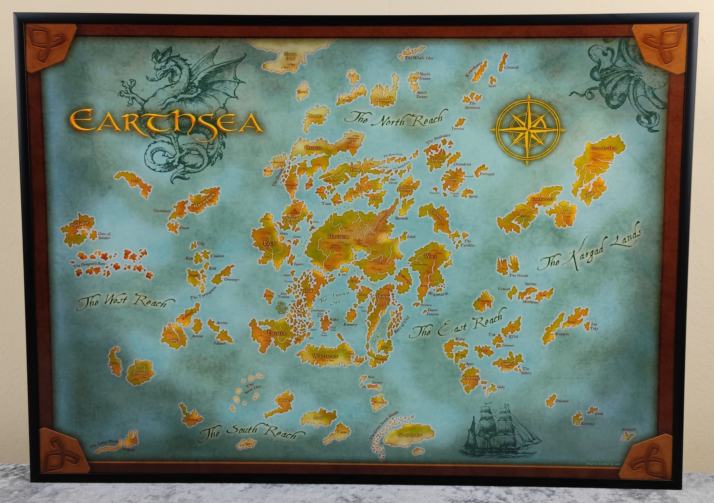 Earthsea Map Cartography Portfolio Il Nh72