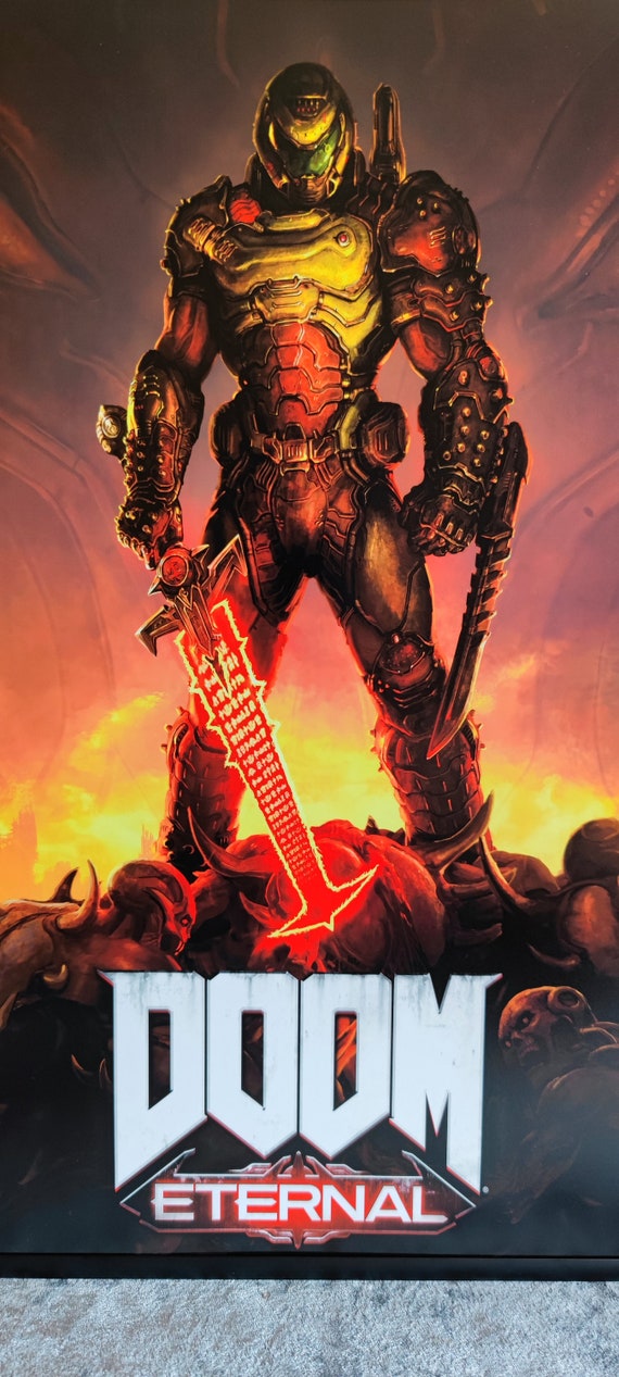 DOOM Eternalのドゥームスレイヤーの高品質ポスター - Etsy 日本