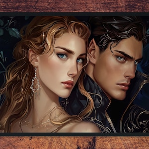Feyre y Rhysand, póster de alta calidad inspirado en ACOTAR escrito por S J Maas