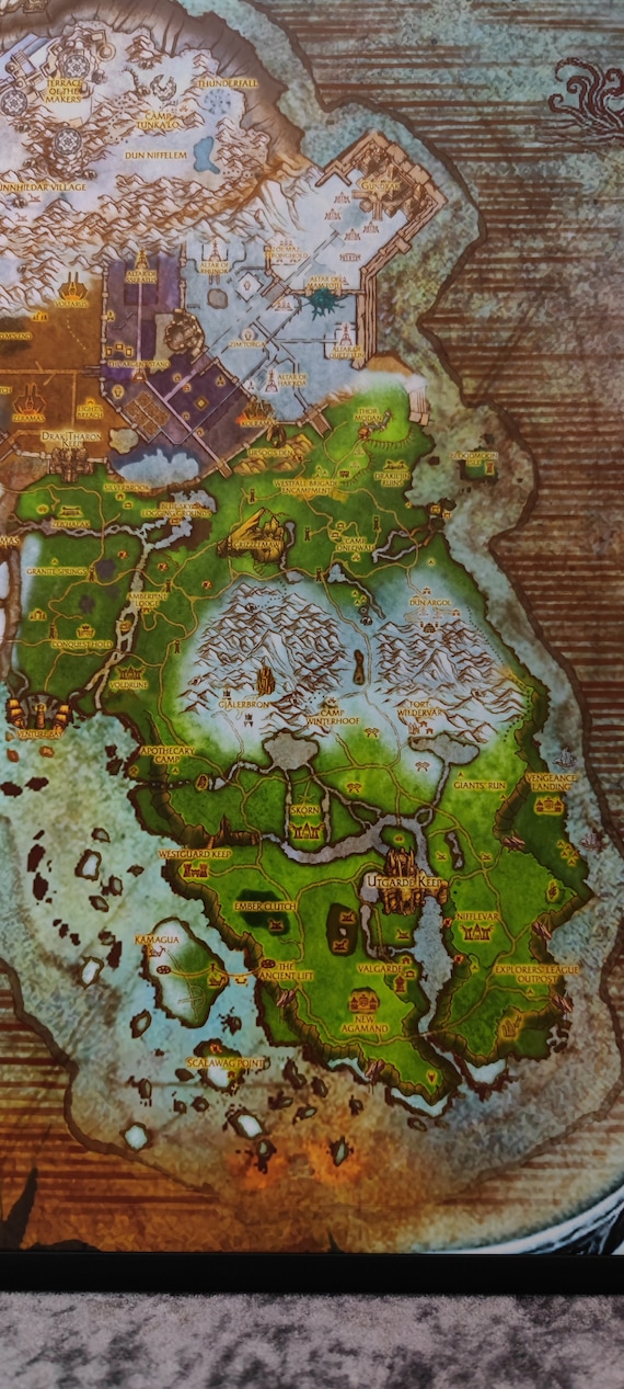 Mapa De Northrend High Quality Map Of The Northrend From World Of