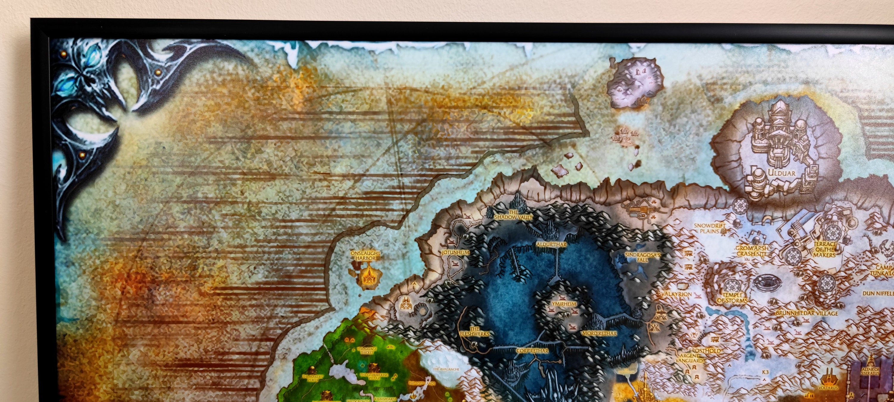 Northrend High Quality Map of the Northrend From World of Warcraft - Etsy