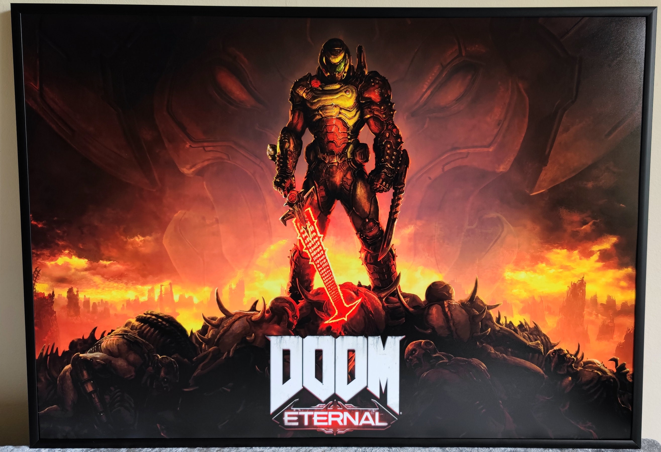 注目のブランド Eternalのドゥームスレイヤーの高品質ポスター DOOM - 日本 Etsy ポスター
