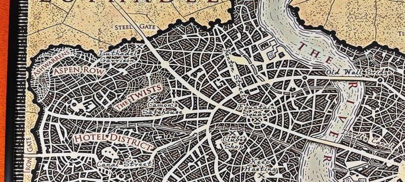 High Quality Print Luthadel Map of Luthadel From Mistborn: the - Etsy