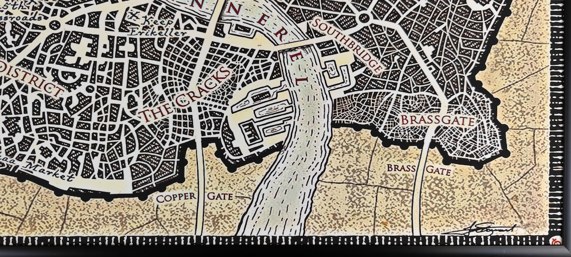 High Quality Print Luthadel Map of Luthadel From Mistborn: the - Etsy