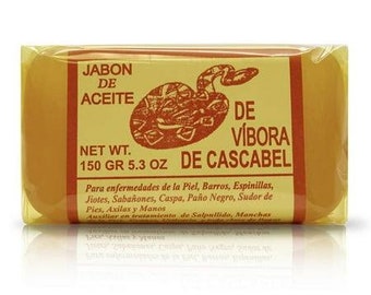 Jabón de aceite de vibora de cascabel