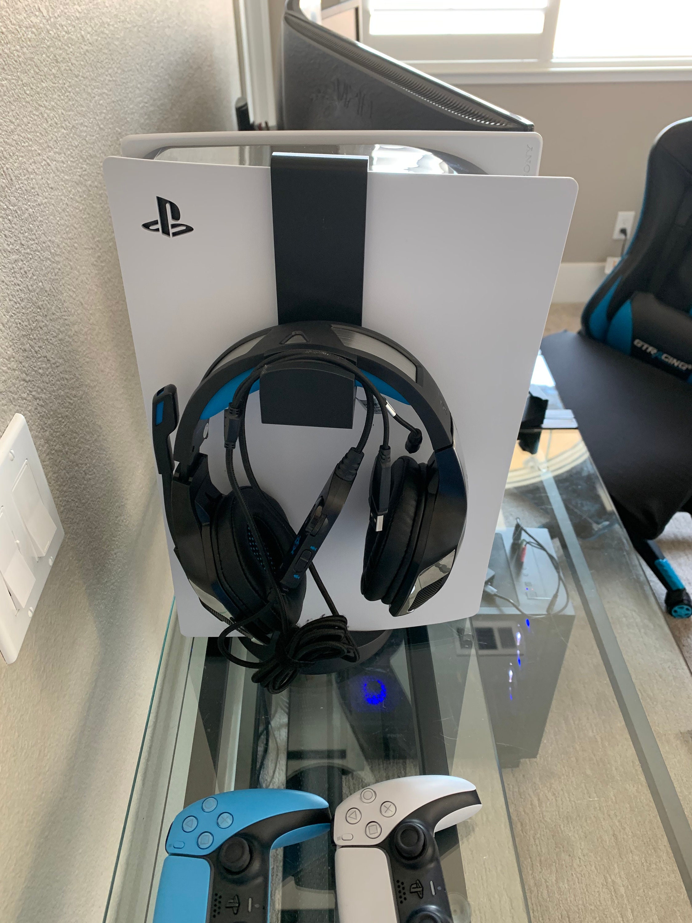 PS5 Mounted Headphones Holder Digital Files 3D File Stl Etsy