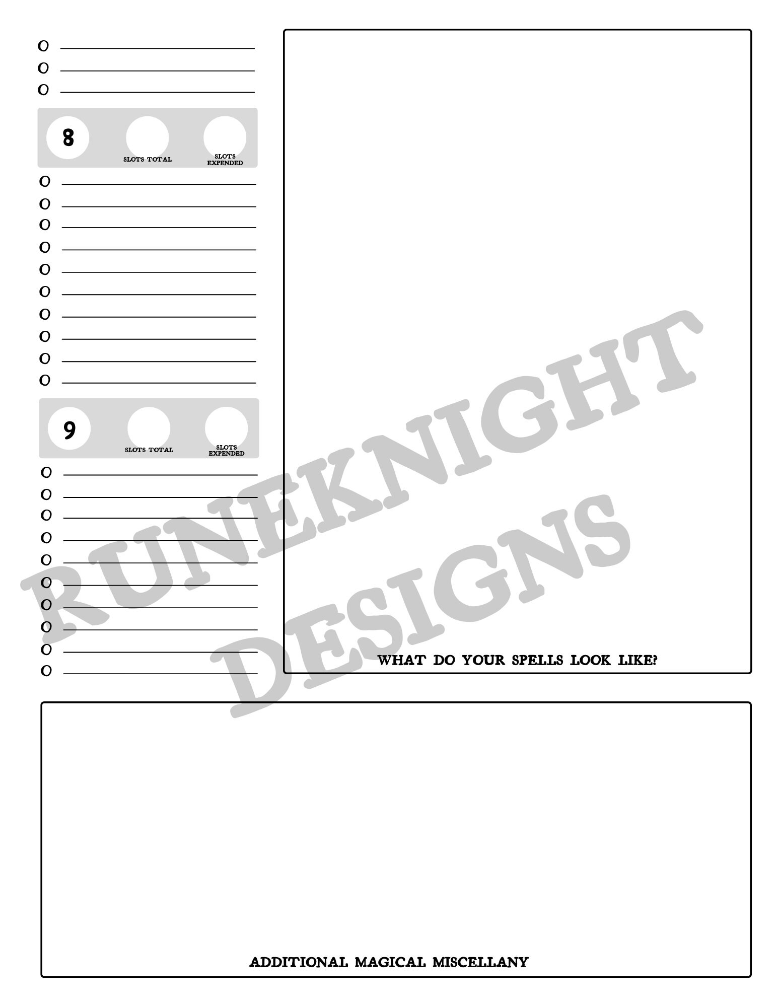 Printable Dnd 5e Character Sheet Etsy