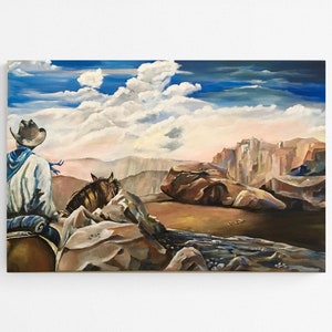 Fine art giclee print &quot;Big Sky&quot; 36&quot;x24&quot; print of original acrylic painting
