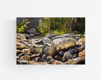Fine art giclee print "Rocky Pass" 16"x12" print of original acrylic painting