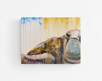 Fine art giclee print "Turtle" 14"x11" print of original acrylic painting