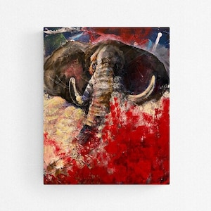 Fine art giclee print &quot;Crimson Tide&quot; 16&quot;x20&quot; print of original acrylic painting