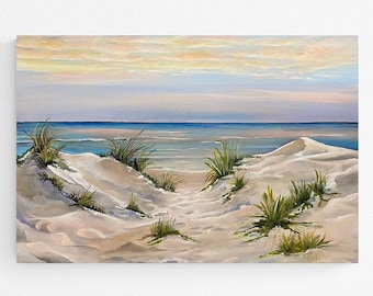 Fine art giclee print "Morning in the Dunes" 36"x24" print of original acrylic painting
