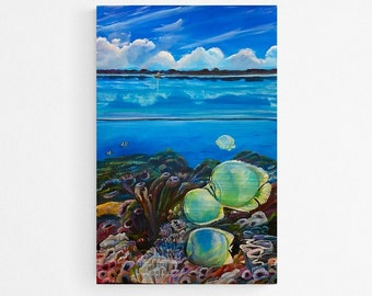 Fine art giclee print "Where's Nemo?" 24"x36" print of original acrylic painting