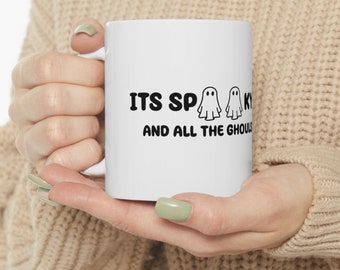 Halloween Coffee Mug, Pumpkin Mug, Gift For Halloween, Spooky Season, Ghost Mug ,Ghost halloween Mug, Fall Coffee Mug, Spooky Season Mug