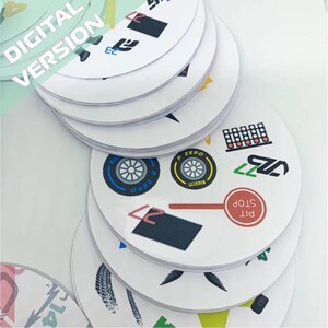 SPOT-IT Formula 1 / DOBBLE Formule 1 / jeu de carte / gift / game / driver / pilote / sport auto / fait main / idea / handmade / fun