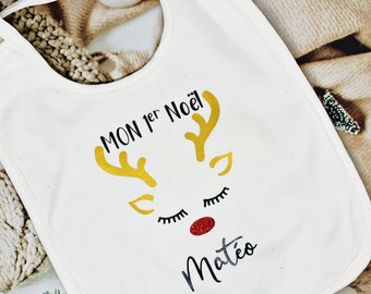 Bavoir mon premier Noel / my first Christmas bib