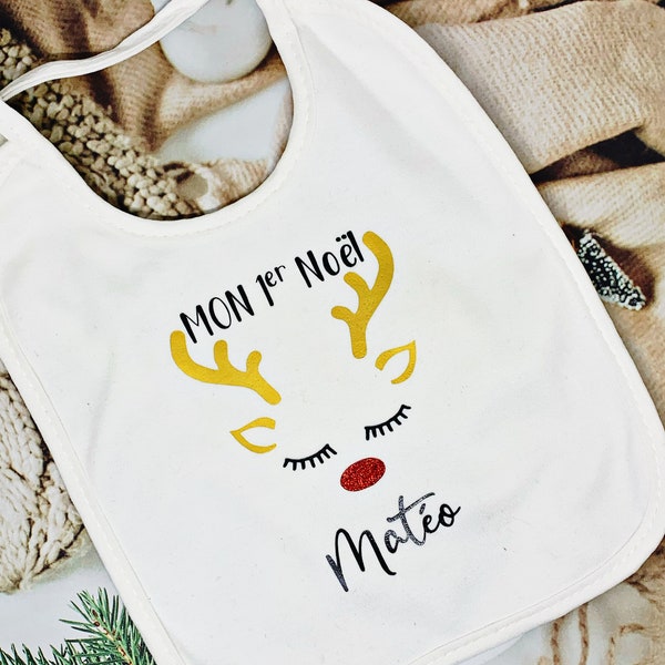 Bavoir mon premier Noel / my first Christmas bib