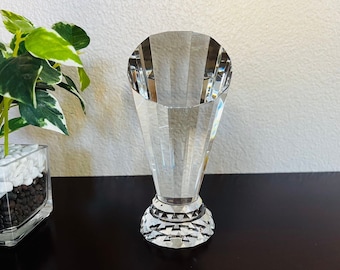 Crystal Spotlight Gift, Award. Blank or Personalization Engraved. Ideal Gift, Trophy, Award, Home Decor, Fundraising Gift, Free Layout.