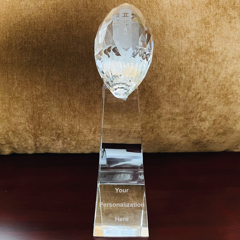 Crystal Football Champion Award, Free Engraving on Base, Ideal Award for Football Player, Coach, Fans and Winners, Free Layout. bild 6
