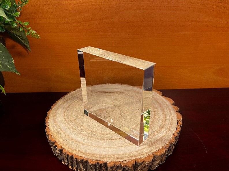 Classic Crystal Square Paperweight, Award, Blank or Engraved, Ideal for ...