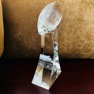 Crystal Football Champion Award, Free Engraving on Base, Ideal Award for Football Player, Coach, Fans and Winners, Free Layout. bild 7