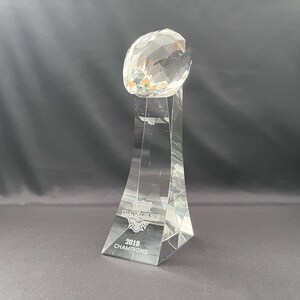 Crystal Football Champion Award, Free Engraving on Base, Ideal Award for Football Player, Coach, Fans and Winners, Free Layout. bild 4