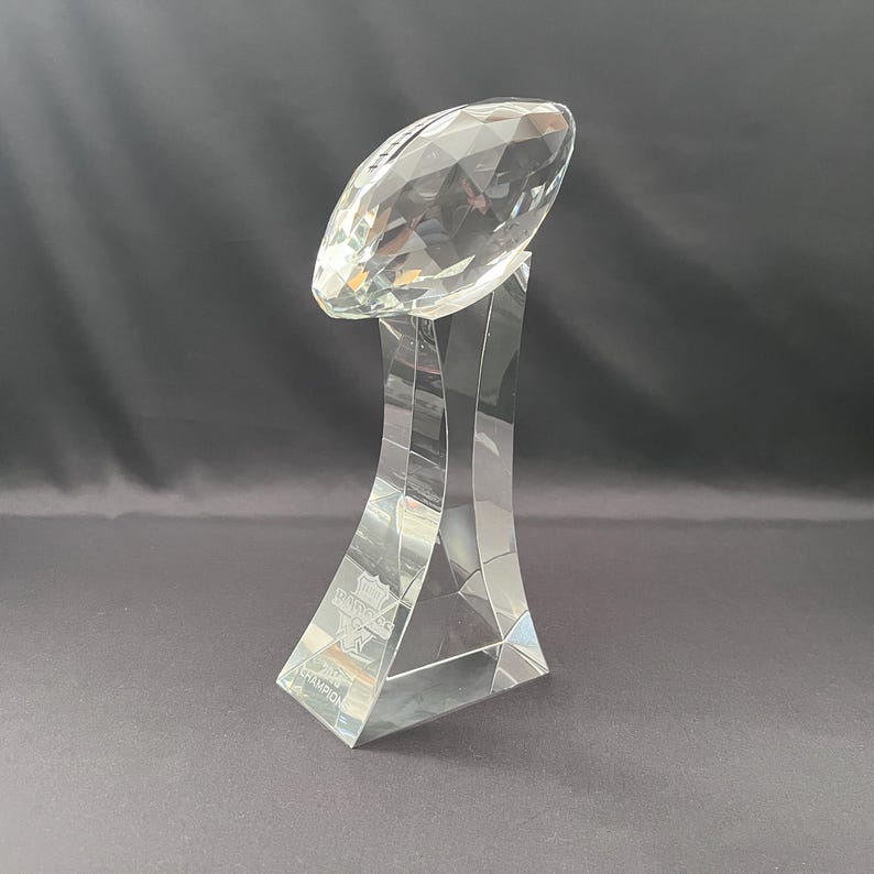Crystal Football Champion Award, Free Engraving on Base, Ideal Award for Football Player, Coach, Fans and Winners, Free Layout. bild 2