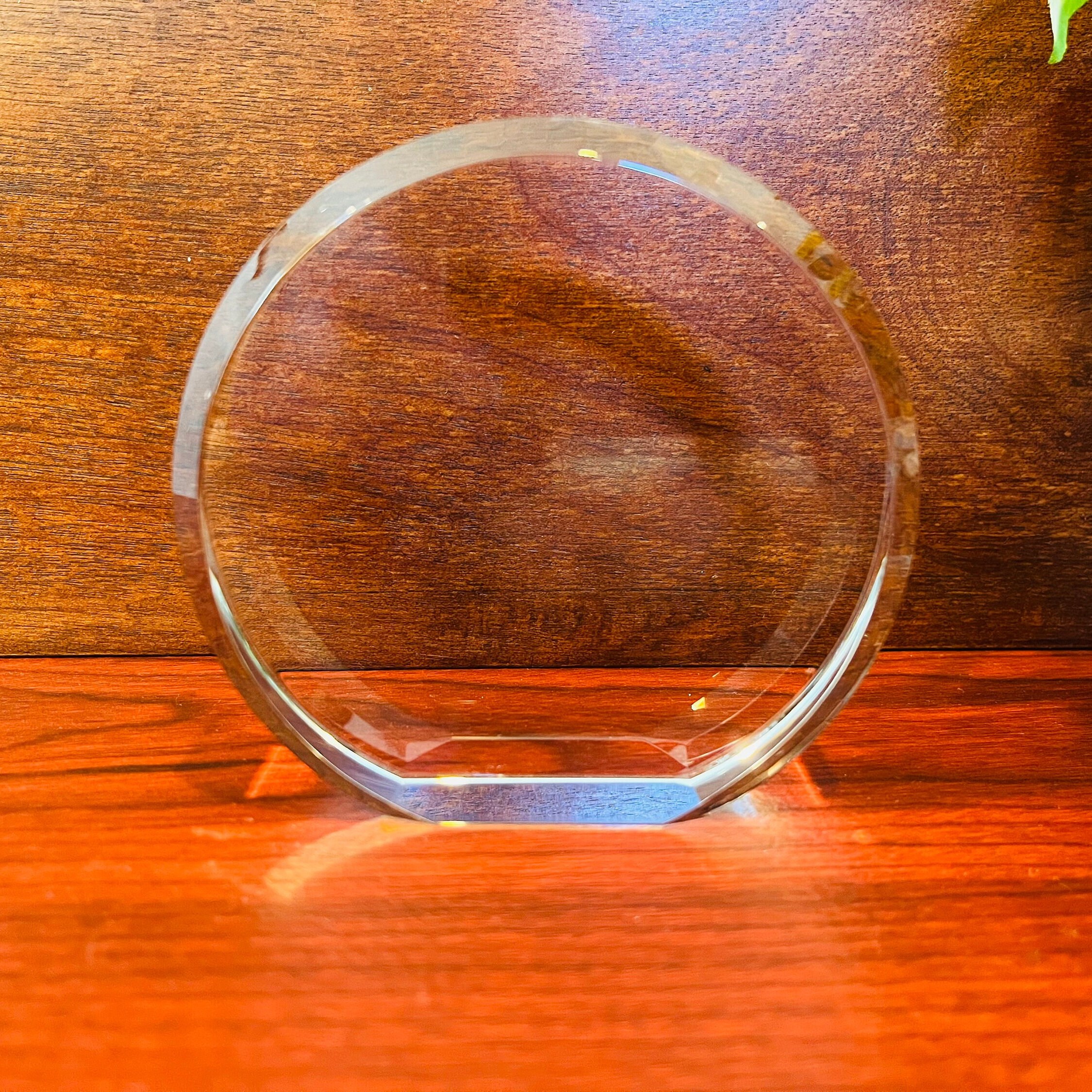 Crystal Standing Circle Paperweight, Award, Blank or Engraved, Ideal ...
