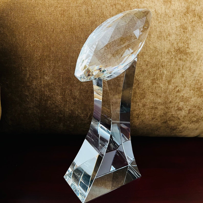 Crystal Football Champion Award, Free Engraving on Base, Ideal Award for Football Player, Coach, Fans and Winners, Free Layout. bild 5