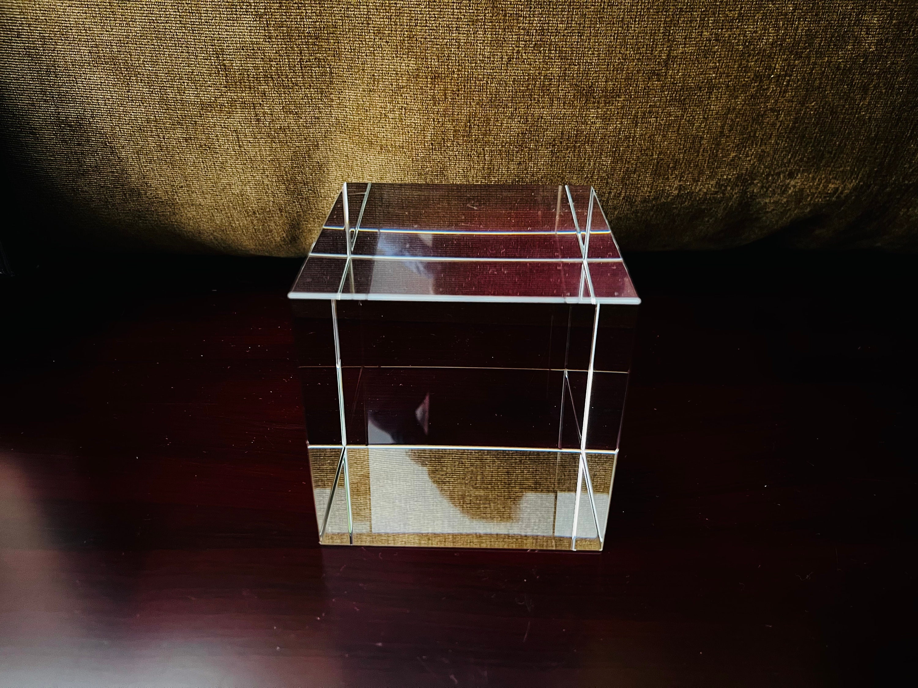 Crystal Cube Paperweight, Awards. 5 Sizes Available, Free Engraving ...