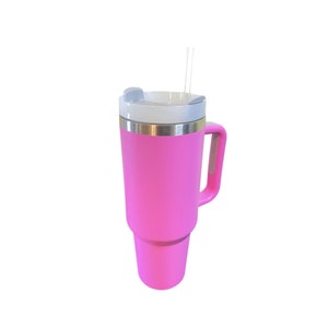40oz Tumbler with Straw, Stainless Steel Tumblers, Vacuum Seal, None Spill Large Cups!