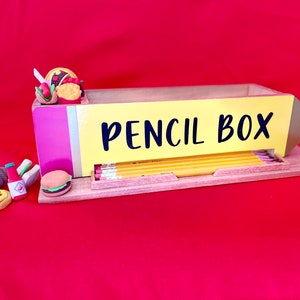 Pencil Box, Wooden Pencil Box, Pencil Organizer, Teacher’s Gift