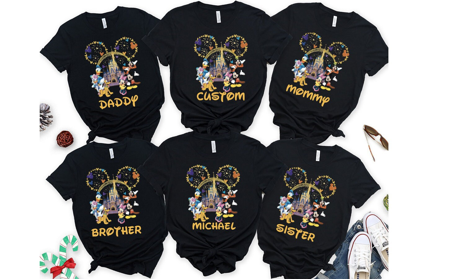 Discover Custom Disney Family Shirt, Personalized Disney Family Vacation Shirt 2023