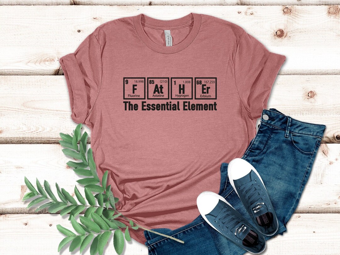 Periodic Table Father Shirt Science Dad Shirt Father the Etsy