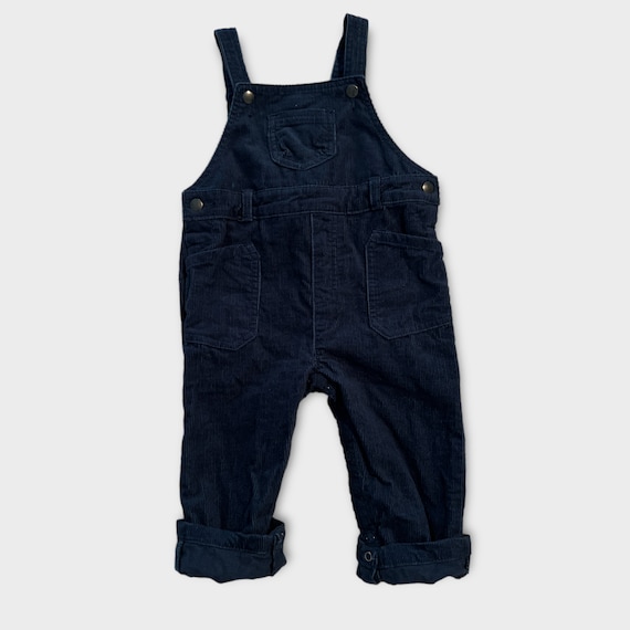 Vintage Corduroy Overalls Baby Navy Blue - Gem