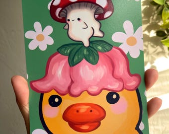 Duck and Mushroom Print (5x7)
