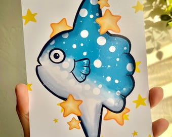 Sun Fish and Stars Print (5x7)