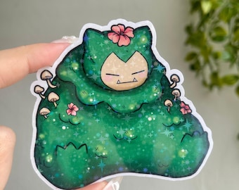 Mossy Lax Sticker, Vinyl Die Cut Stickers Water Resistant Kawaii Stickers