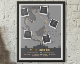 Personalized Travel Road Trip Poster