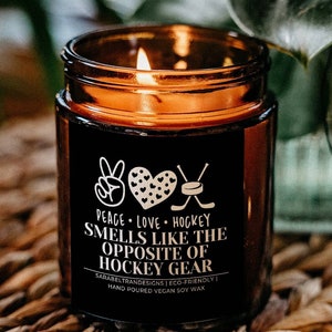 Funny Hockey Mom Candle – Soy Wax Gift for Sports Moms, Coaches, Dads, Senior Hockey Boys, Team Spirit Bulk Gift for Manager or Player