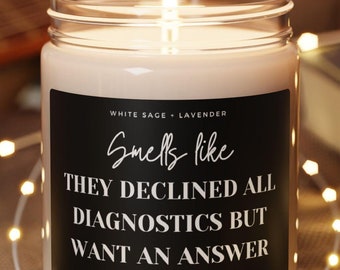 Funny Veterinarian Doctor Candle – Future Vet Tech Nurse Gag Gift, Surgical Medical Student Graduate, Veterinary Med School Present