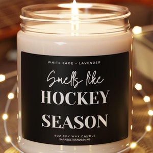 Field Hockey Season Soy Wax Candle - Funny Sports Manager Gift, Hockey Coach Candle, Senior Team Spirit, Gag Gift for Hockey Fans