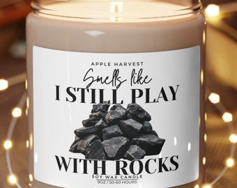 Funny Geologist Soy Wax Candle, Rock Hound Gift Rock Collector Candle, Geology Student Geoscientist Gag Gift Science Teacher Decor