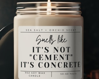 Civil Engineer Soy Wax Candle, Structural Engineering Graduation Humor Decor