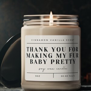 Thank You Dog Groomer Soy Wax Candle Fur Stylist Gift For Cat Groomers Dog Grooming Workers Appreciation Caretaker Puppy Doggy Daycare Spa
