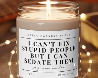 Funny Anesthesia Candle - CRNA Gift, Certified Nurse Anesthetist Present, Anesthesiologist Graduation Gift, Surgical Tech, Medical Humor