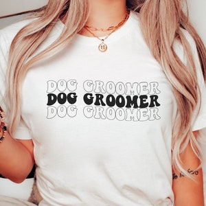 Retro Dog Grooming Shirt Fur Stylist Shirt Dog Groomer Gift Pet Groomer Shirt Cat Groomer Gift Funny Groomer Shirts For Dog Groomers Gift