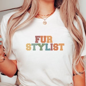 Retro Dog Grooming Shirt Fur Stylist Shirt Dog Groomer Gift Pet Groomer Shirt Cat Groomer Gift Funny Groomer Shirts For Dog Groomers Gift