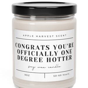 College Graduate Soy Wax Candle Masters Degree Graduation Gift For Him PHD Congrats Bachelors Grad Mom Graduating Class Of 2025 Present